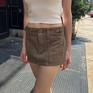 Brandy Melville cargo mini skirt